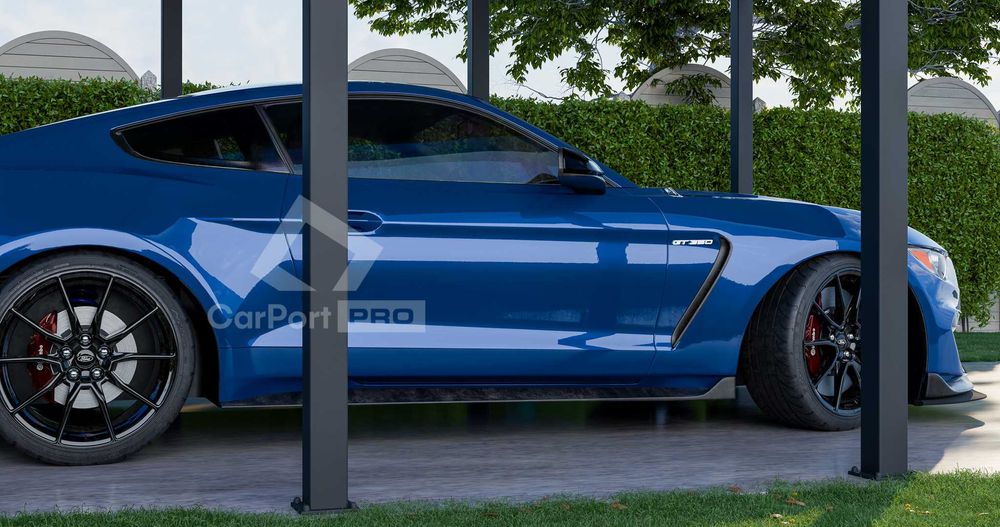 CarPort PREMIUM - Wiata samochodowa 5x5 Antracyt - CP103