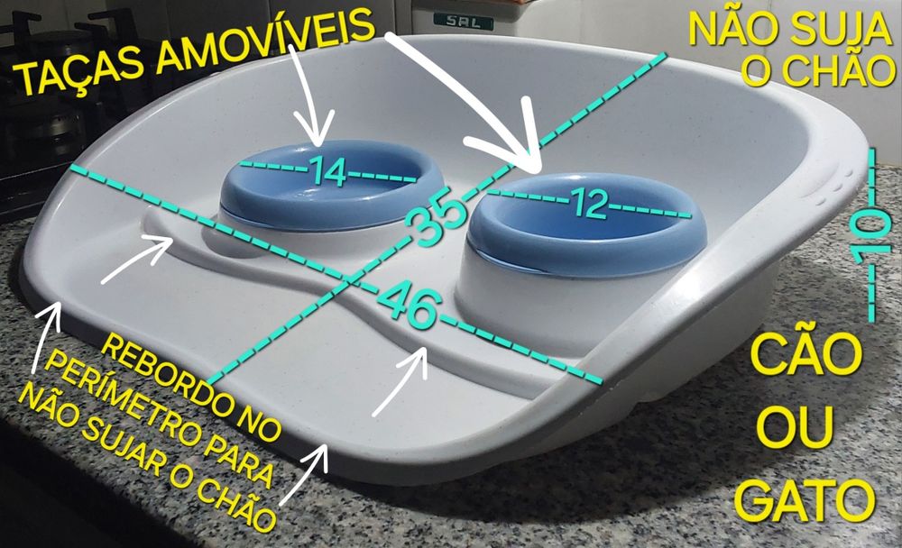 TABULEIRO COMEDOURO,BEBEDOURO,GATO OU CÃO.Casa,Quarto,Sala,Varanda,etc