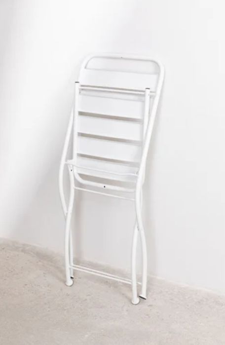 1 Mesa e 2 cadeiras  Branco Dobrável