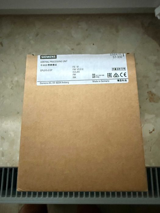 Sterownik SIEMENS 6ES7 315-2AH14-0AB0 SIMATIC S7-300 nowy