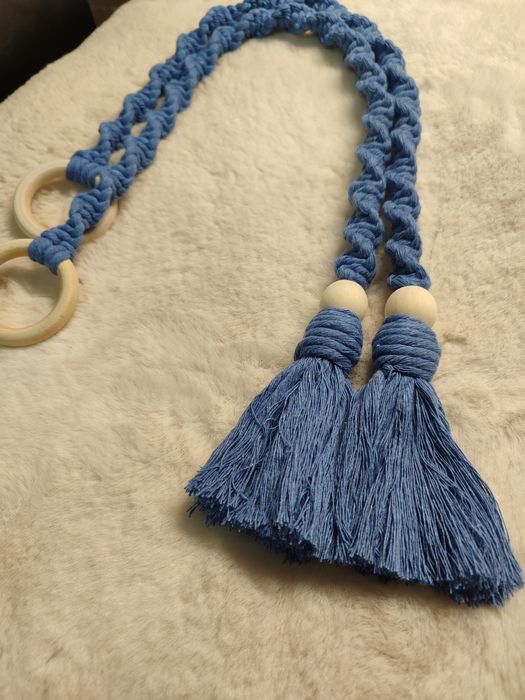 Prende cortinados macramé 40cm