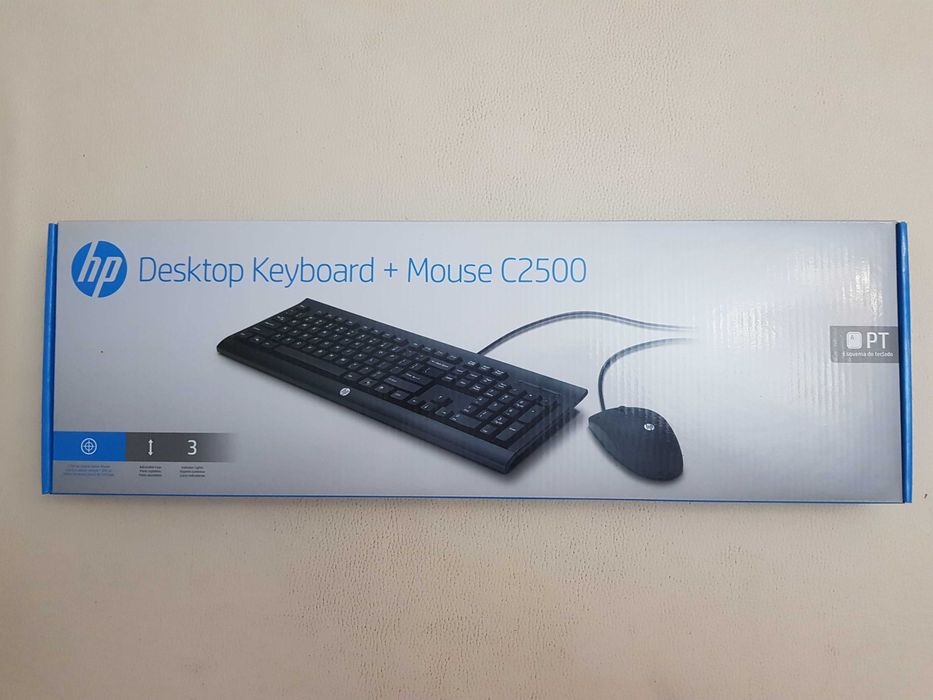 Conjunto teclado e rato HP - Novo com caixa
