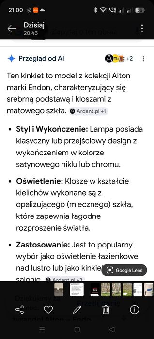 Kinkiety ścienne