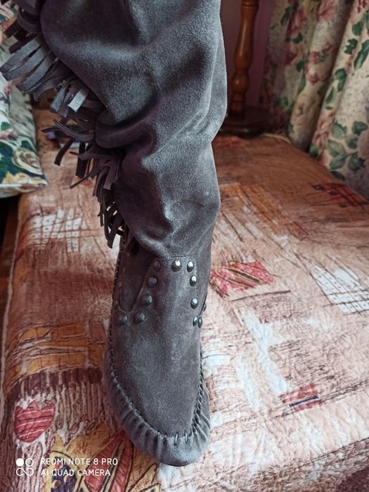 Замшеві сапожки утеплені