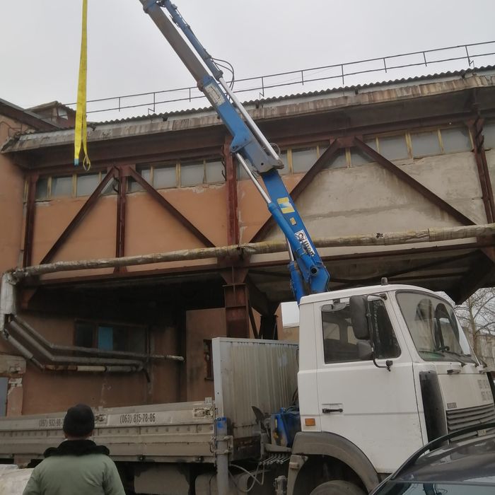 Услуги крана манипулятора есть безнал