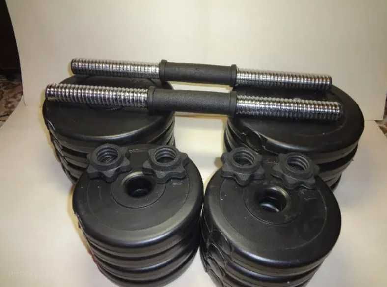 Гантелі композитні розбірні 2х18.5кг гантели наборные комплект 37кг