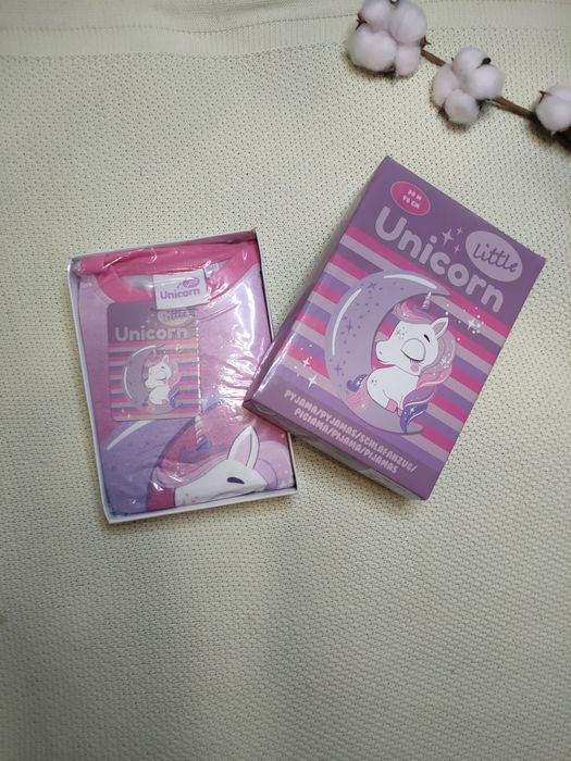 Піжама утеплена, костюмчик зі 100 % бавовни на баєчці, Unicorn  для дівчинки 98 см(2-3роки)