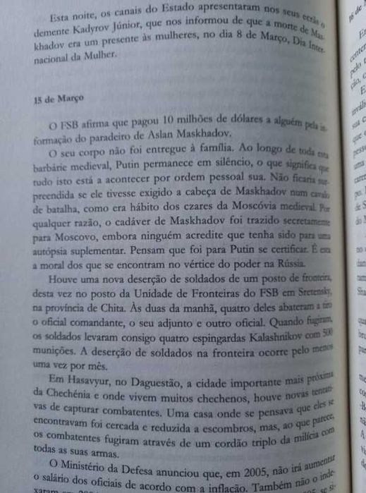 Um Diário Russo - Anna Politkovskaya