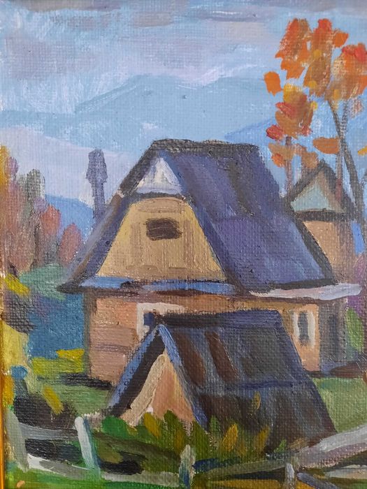 Картина-подарок "Сельский дом",  Бердарь Василий