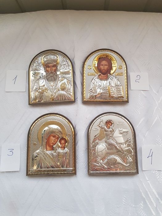 Иконка греческая серебро