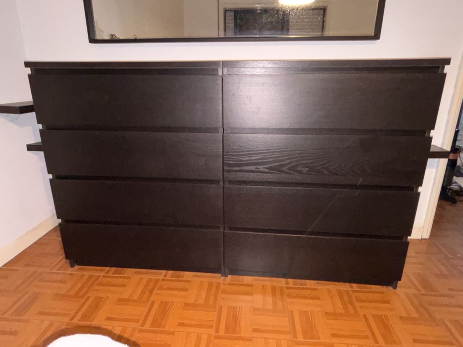 2 cómodas pretas IKEA