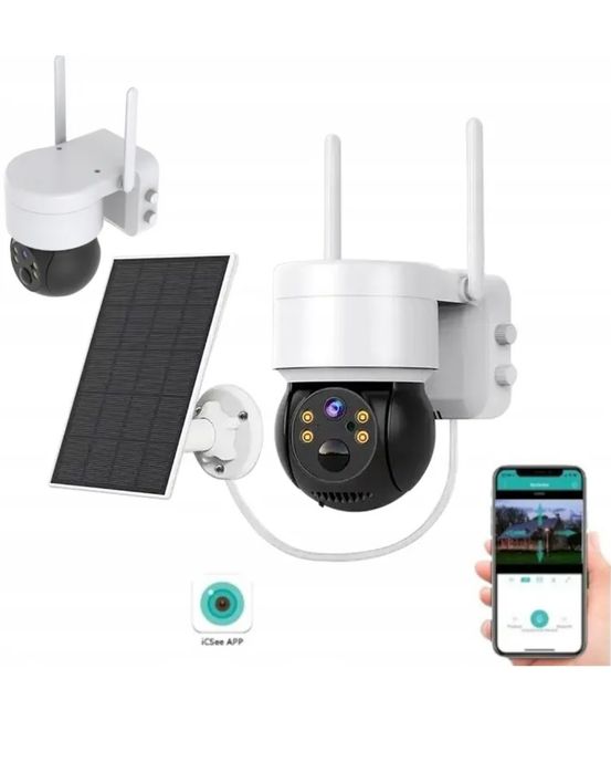 Obrotowa Kamera Solarna Solar WIFI 1080 FULL HD