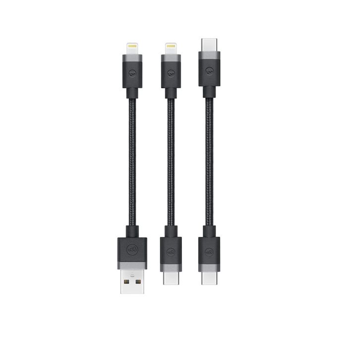 Комплект кабелів Mophie Cable Kit Lightning у пластиковому чохлі.