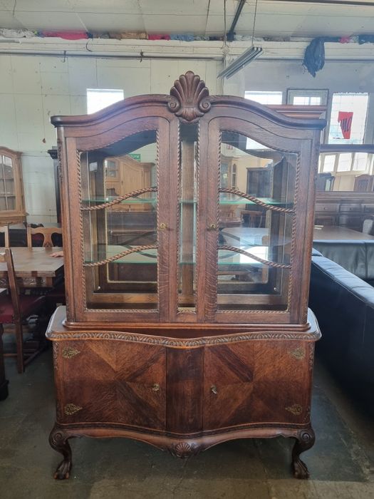 witryna drewniana styl ludwik serwantka biblioteczka