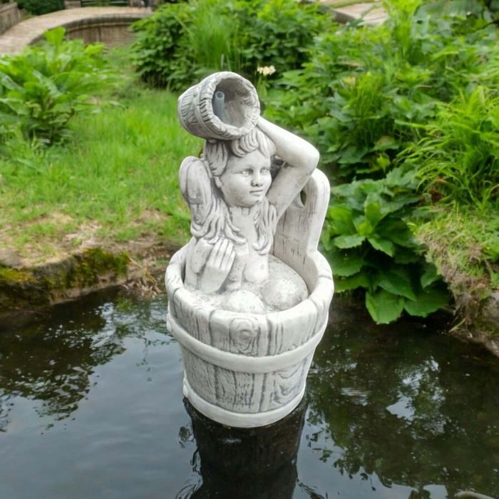 Betonowa fontanna ogrodowa tarasowa kaskadowa 97cm