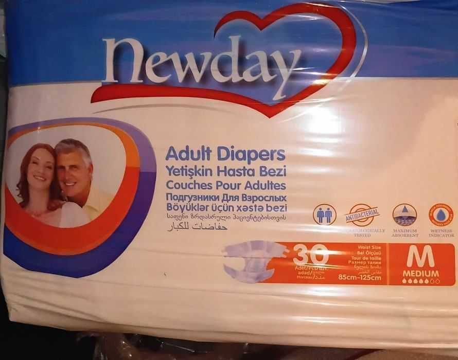 Памперсы М 30шт липучки