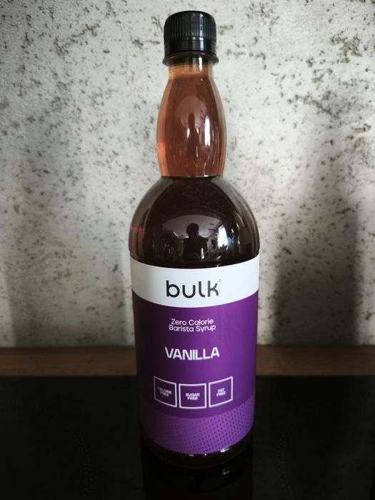 Syrop do kawy bez cukru Bulk waniliowy 1l  bez  kalorii fit