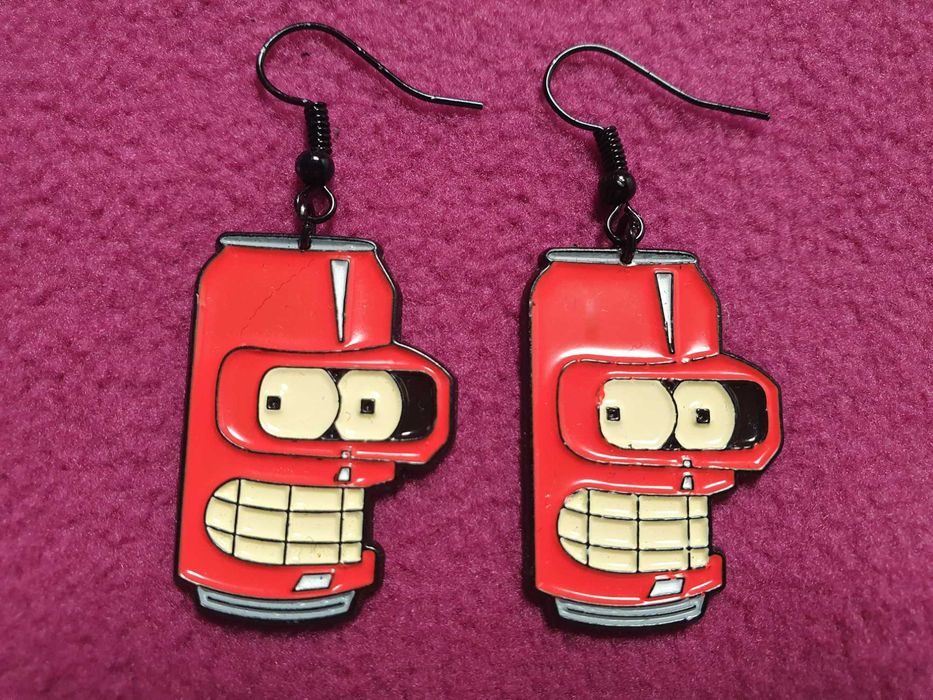 Kolczyki '' Futurama robot Bender ''