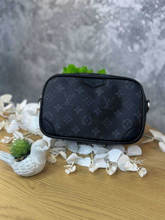 Сумка від Louis Vuitton чоловіча чорна // Барсетка Louis Vuitton