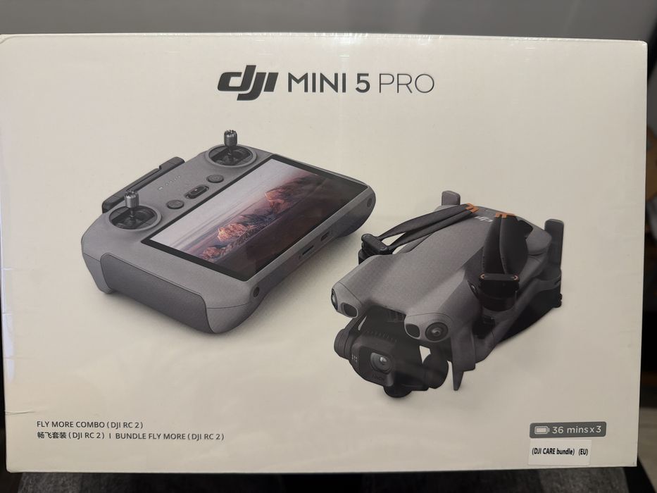 Dron DJI Mini 5 Pro Fly More Combo DJI RC2 + Care Refresh 1 Rok