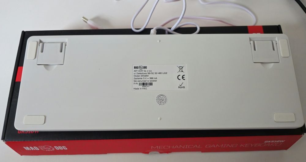 Klawiatura mechaniczna MadDog GK510W