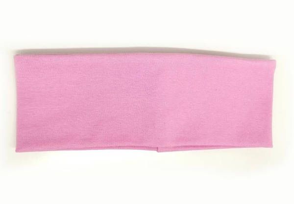 Трикотажна, рожева повʼязка на голову