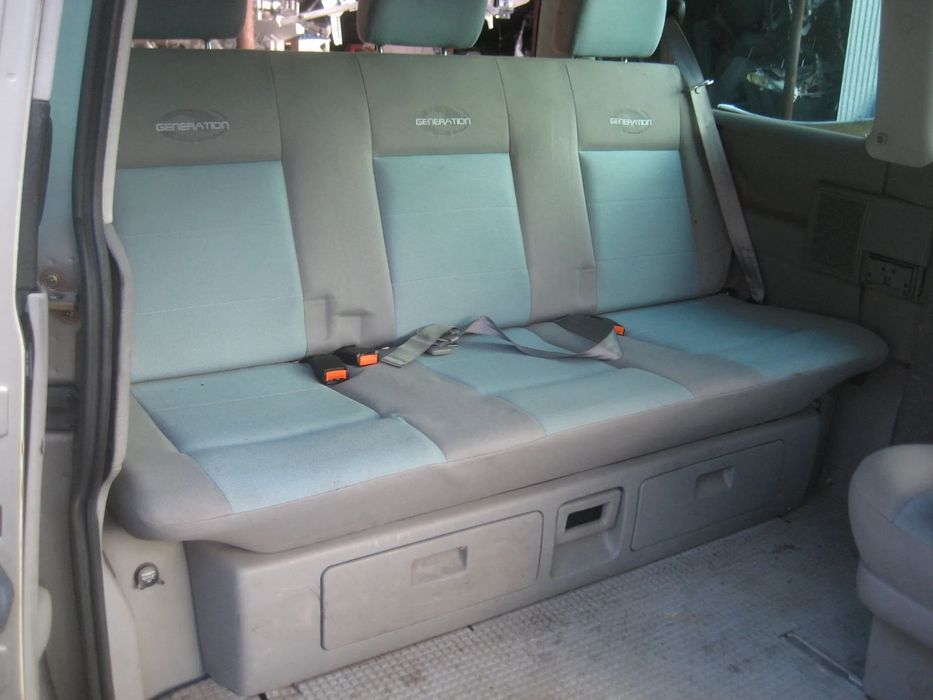vw t4 lift mulitivan generation 00-04 kanapa łóżko siedzenie tył