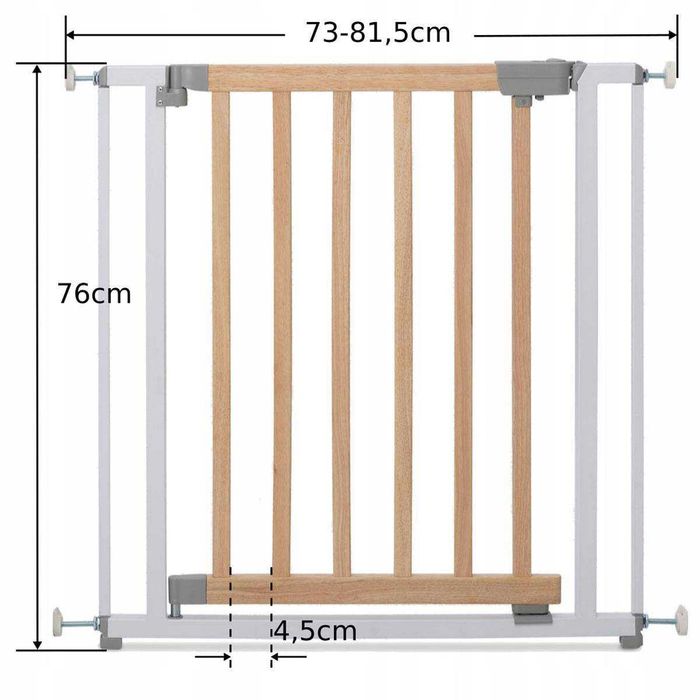Bramka rozporowa Lola szara