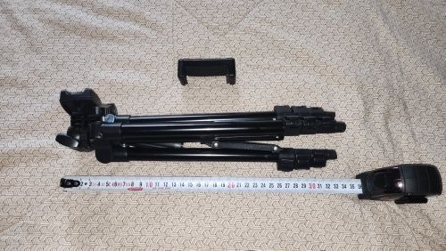 Tripé para fotografar e filmar - novo - com bolsa e suporte telemóvel