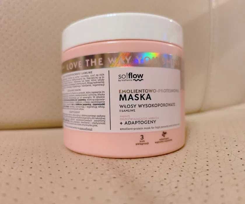 so!flow Emolientowo-proteinowa maska do włosów 400 ml