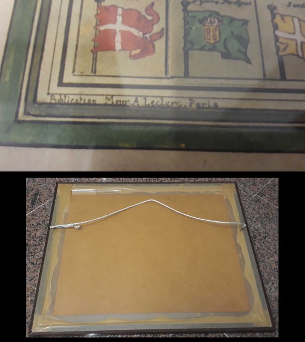 Conjunto de 3 gravuras — reproduções do Museu de Marinha — emolduradas