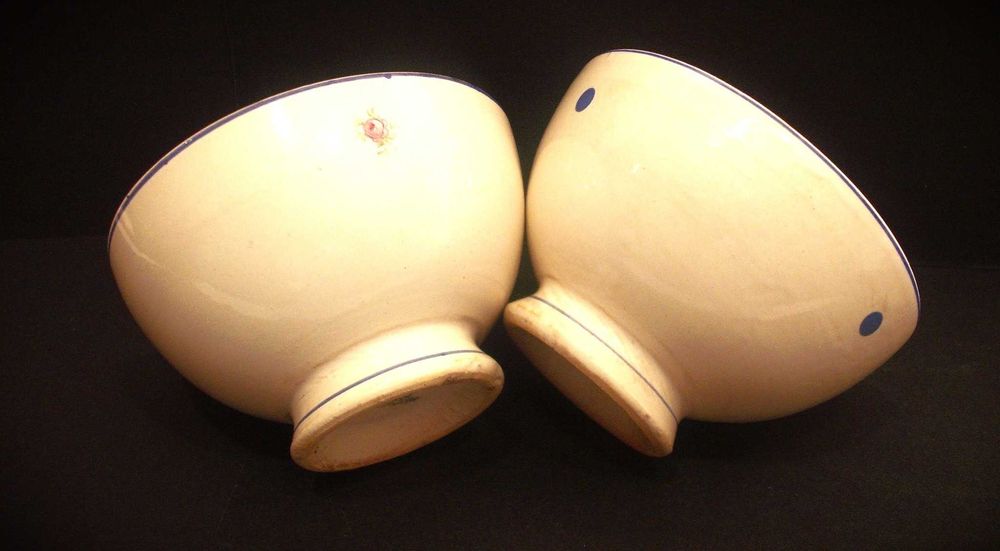 2 x Tigelas em faiança "Massarelos-Lufapo"