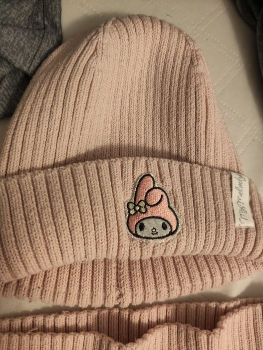 H&M zestaw czapka i szal 122/128