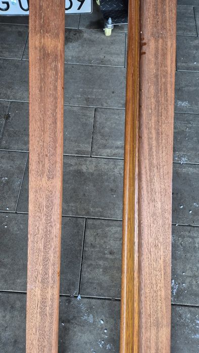 Listwa przypodłogowa Merbau egzotyk Lakierowana Surowa 10 cm 24mb