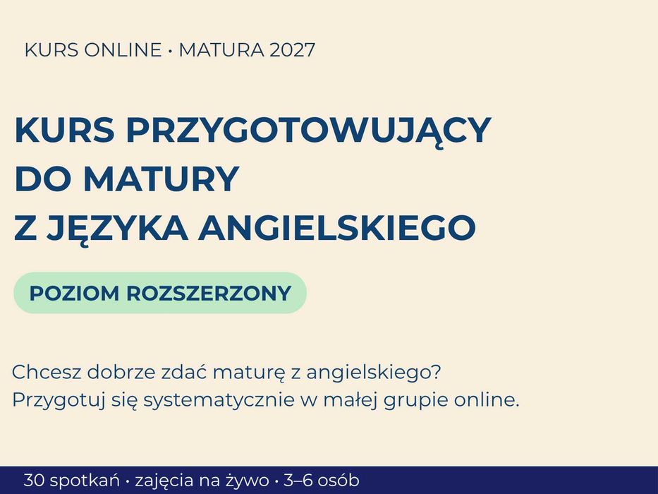 Angielski - matura rozszerzona