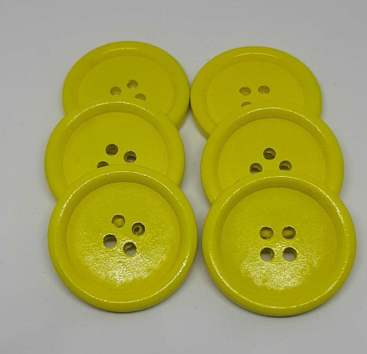 Botões amarelos, costura, artigo novo, preço com portes64284082923009120