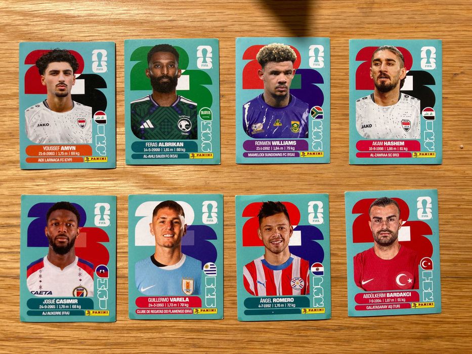 Lote 33 Cromos Panini FIFA World Cup 2026