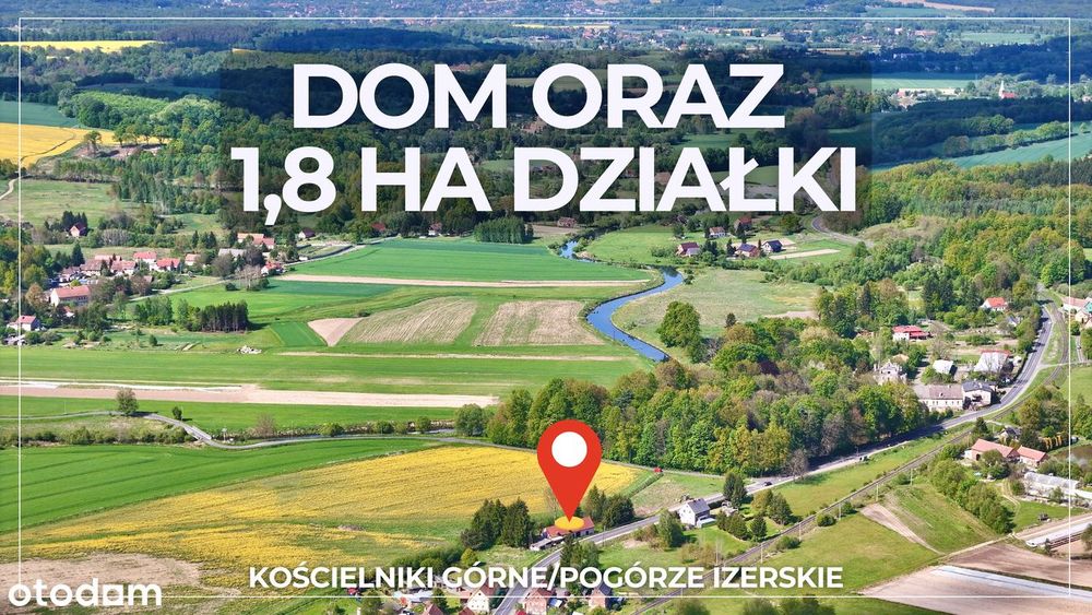 Dom z dużym terenem na Pogórzu Izerskim / Lubań / Leśna