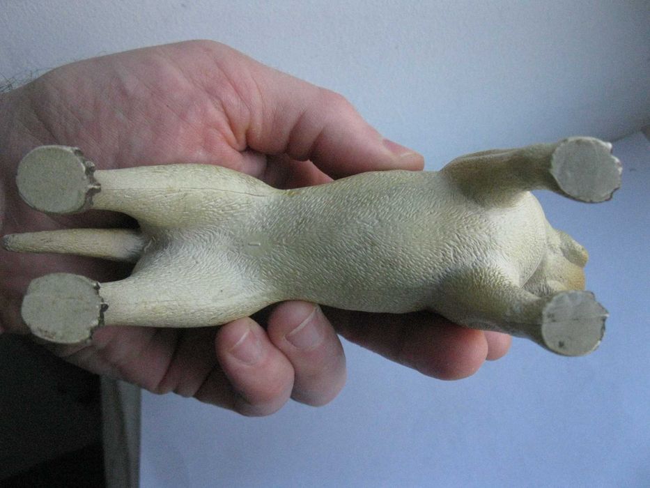 Большая фигурка бульдог собака высота 13 см длина 18 см