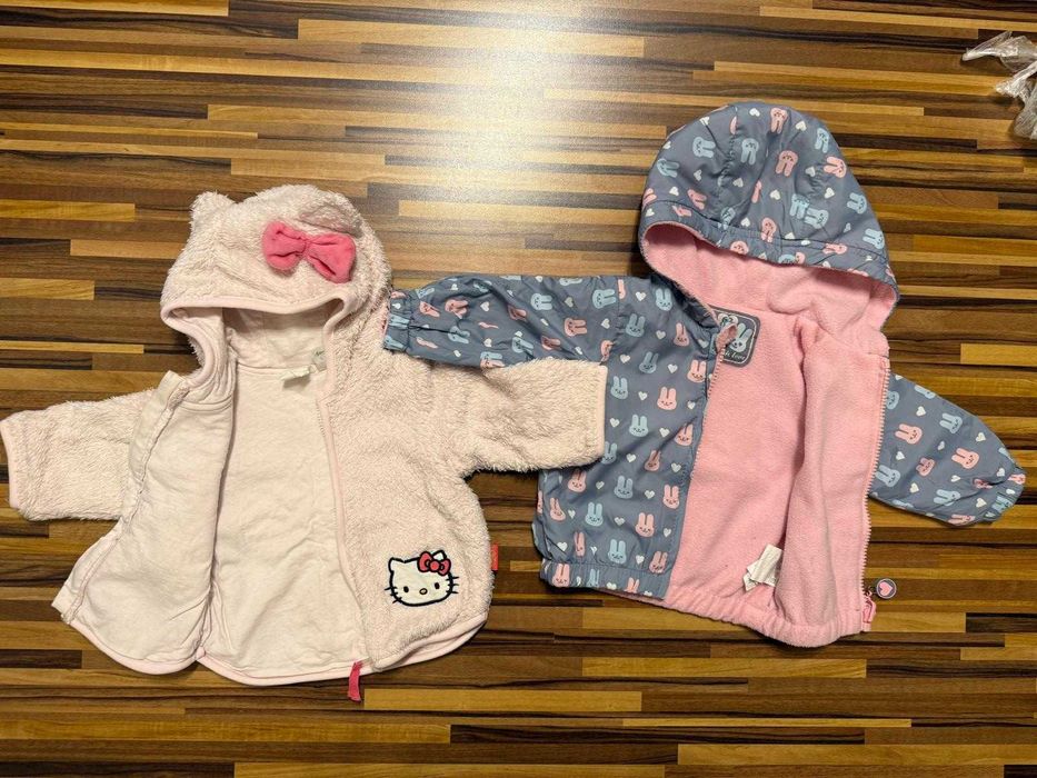 Zestaw: kurtka + bluza polarowa – rozmiar 62