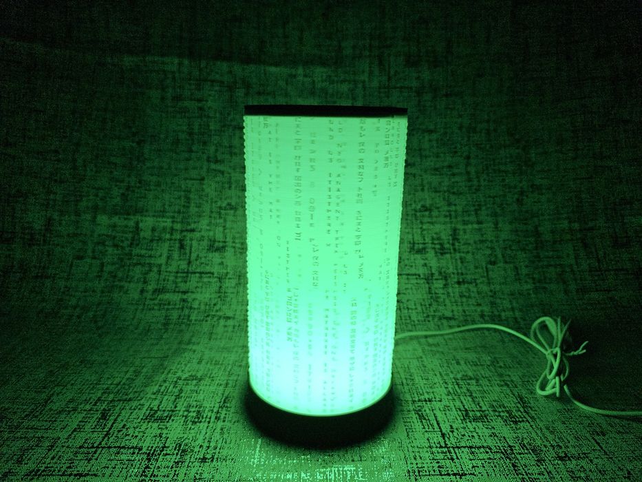 Ексклюзивний нічник «Matrix: Digital Rain» (Єдиний екземпляр / Hand-made)