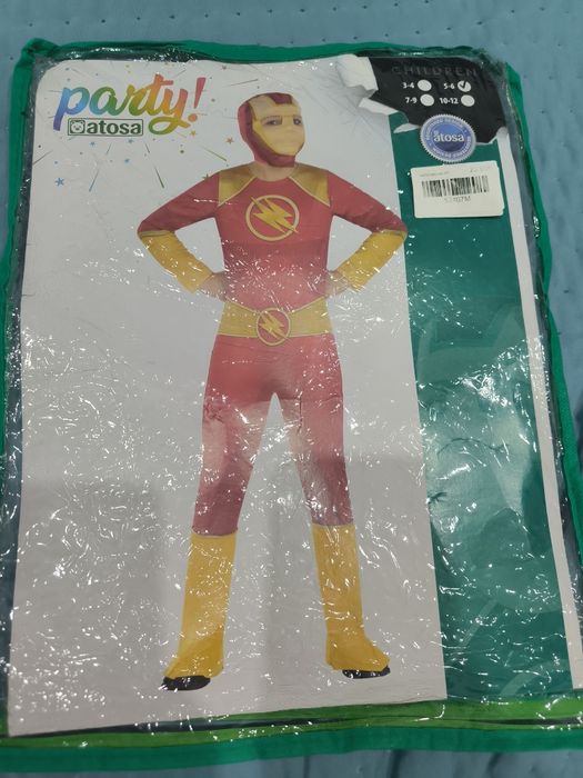 Disfarce Super Herói Flash Carnaval Festas Temáticas