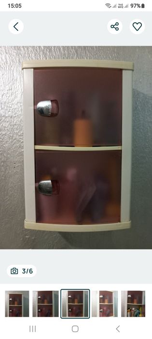 Поличка в ванну кімнату шафа