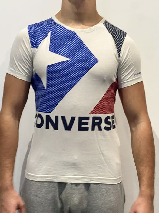 Converse koszulka z krótkim rękawem biała