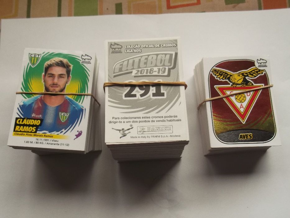 Cromos de Futebol de 2016-17,2017-18,2018-19,2019-20