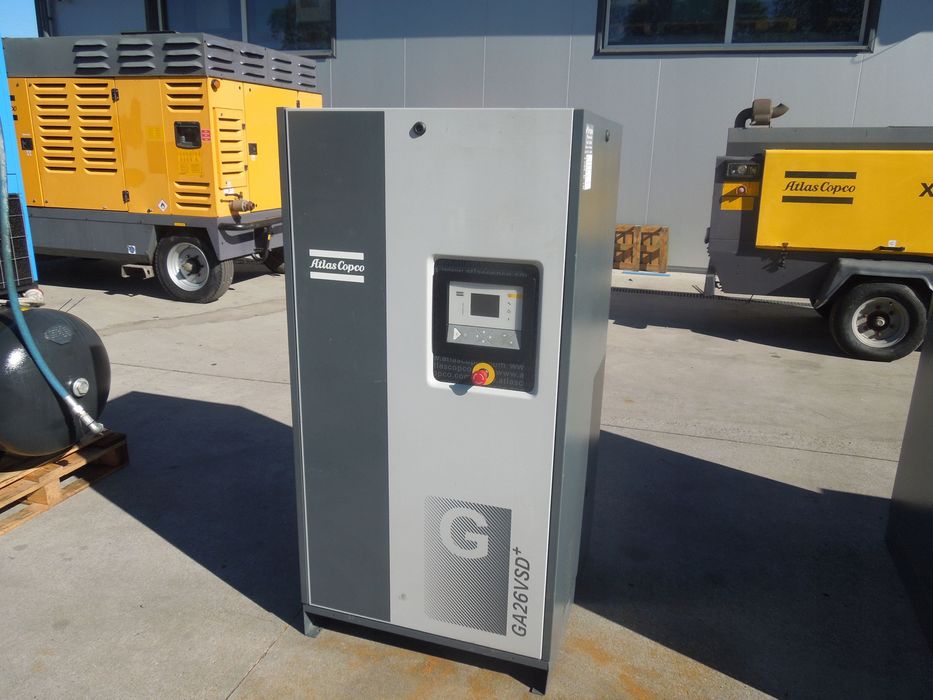 Sprężarka śrubowa ATLAS COPCO GA26VSDFF  maszyna z falownikiem po serwisie