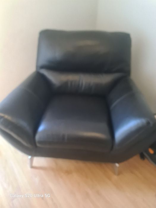 Poltrona de pele