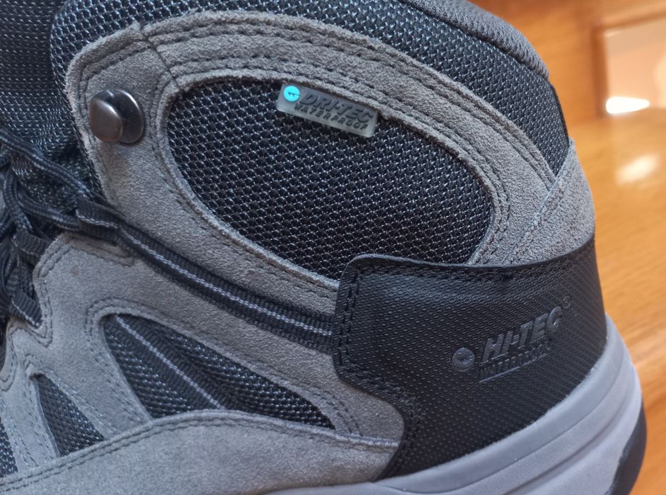 Buty szare trekkingowe skóra Hi-Tec Waterproof dri-tec Eu 42 uk 8