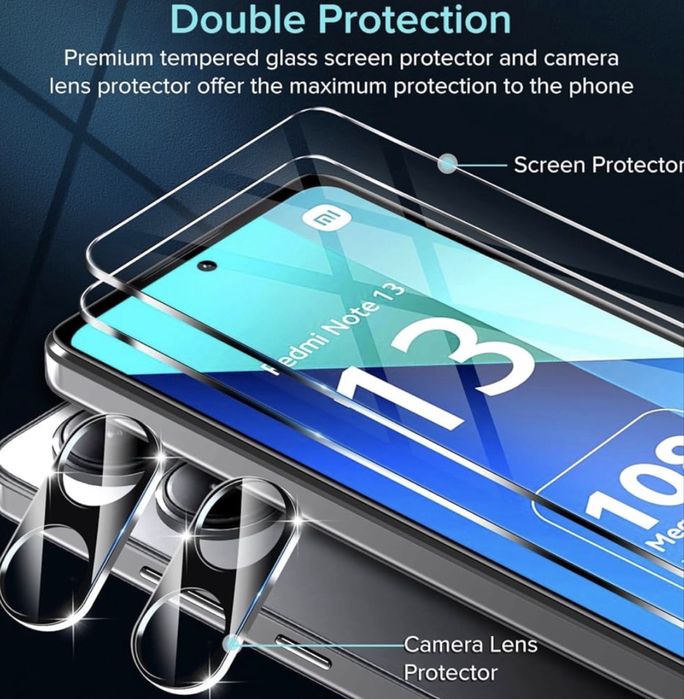 Protector de vidro 2 peças Xiaomi Redmi Note 134G