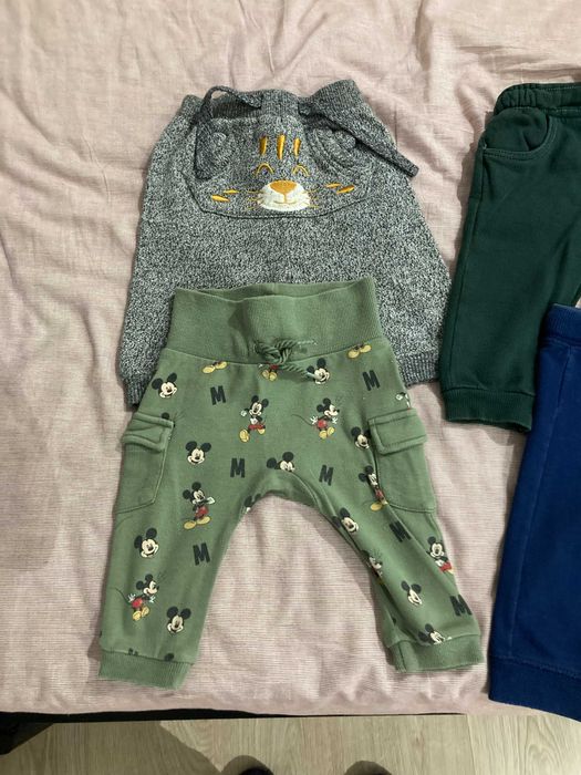 4 pares de calças algodão 3/6 meses